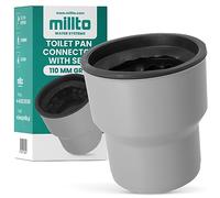 Millto™ Conector de Inodoro 110 Con Juntas de Goma, Juego de Conexión Para Alcantarillado y Lavabo, Tubo y Accesorios