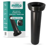 Millto™ Geberit - Tubo de escape para inodoro (370 x 90 cm, polipropileno, para cisterna, tubo de escape para tuberías, alcantarillado)