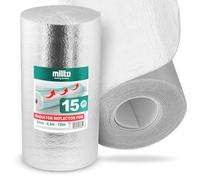 Millto™ Isolant Thermique Feuille 15m x 0,5m x 3mm | Isolation Durable Réflecteur Chaleur Radiateur Barrière Réfléchissante Économie d'Énergie Usage Générale Rouleau Isoler Thermiquement