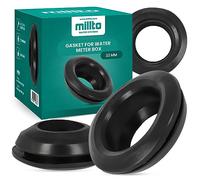 Millto™ Junta de goma para contador de agua - 32 mm - Junta de goma flexible - Junta plana - Caja del contador de agua