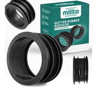 Millto™ Reductor de tubo de desagüe de canalón 80/110, conector de manguera de goma, adaptador para canalones, sistema de agua de lluvia, acoplador