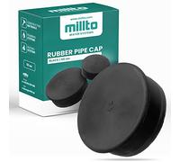 Millto™ Tapón de desagüe de goma para alcantarillado instalación tapón tapón de cierre sistema de drenaje tubo tapón terminal cubierta Ø 50 mm negro