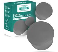 Millto Tapón de tubo HT de diámetro DN 75 mm, color gris, tapón de desagüe de plástico, tapón de plástico PVC PP conexión pieza de conexión tapa