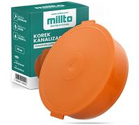 Millto Tapón de tubo HT KG de diámetro DN 315 mm, color naranja, tapón de desagüe de plástico, tapón de plástico PVC PP conexión pieza de conexión tapa