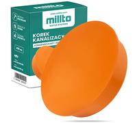 Millto Tapón de tubo HT KG de diámetro DN 400 mm, color naranja, tapón de desagüe de plástico, tapón de plástico PVC PP conexión pieza de conexión tapa