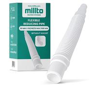 Millto™ Tubo reductor flexible de 50 x 50/40/32 mm, 500 mm, sistema de alcantarillado, salida de lavabo, conector de desagüe ajustable, sistemas de drenaje