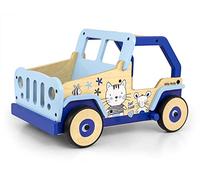 Milly Mally Andador Bebe, Caminante, Carrito para caminar, Carro infantil con ruedas de madera de goma, para niños de 1 a 3 años, Cat and Mouse