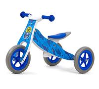 MILLY MALLY Triciclo 2 en 1 de madera, color azul