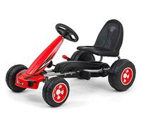 Milly Mally Viper Pedal Gokart Coche Coche de Pedales Niños con Freno de Mano para Niños a partir de 3 Años Rojo