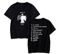 Milo J - Camiseta de manga corta con cuello redondo, estilo retro, para hombre y mujer, estampada, casual, moda