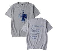 Milo J - Camiseta de manga corta con cuello redondo, estilo retro, para hombre y mujer, estampada, casual, moda
