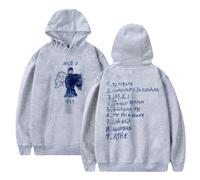 Milo J - Sudadera con capucha casual para hombre y mujer, manga larga, moderna, retro, hip hop, ropa urbana