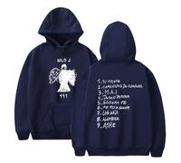 Milo J - Sudadera con capucha casual para hombre y mujer, manga larga, moderna, retro, hip hop, ropa urbana