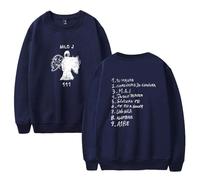 Milo J - Sudaderas de cuello redondo para hombre y mujer, manga larga, estampada, casual, a la moda, retro, ropa de calle