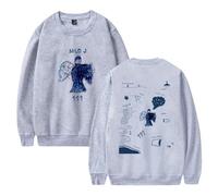 Milo J - Sudaderas de cuello redondo para hombre y mujer, manga larga, estampada, casual, elegante, retro, ropa de calle