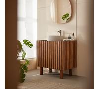 Milo - Mueble de baño de madera de mango de 80 cm H 79 x B 80 x T 48 cm