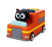 Milo Pull Back Cars para niños - Mini coche de juguete de camión de bomberos de la serie animada Milo con emocionante función de tracción hacia atrás y marcha | Vehículos de emergencia coleccionables