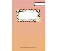 Milo the Magical Marshmallow: Pink & Orange Gradient Lined Notebook (5.5 x 8.5)