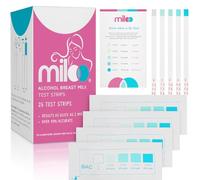 Miloo La leche materna prueba de alcohol tiras para las madres lactantes 25 Tiras-Rápida de Resultados Las pruebas de la leche materna fiables para la presencia de alcohol