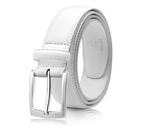 Milorde Cinturón de cuero genuino para hombre, hecho a mano, 100 % cuero de vaca, diseño clásico y moderno para trabajo, negocios y ocio, 42 (Fits waist 40-41")