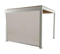 Milos Panel lateral (An x Al: 276 x 217 cm, Blanco, Para pérgola con laterales Milos, Profundidad: 8,5 cm)
