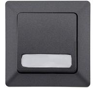 Botón MILOS con placa de identificación, antracita