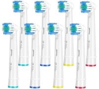 Milos Recambios Cepillos Compatible con Oral B - Cabezales de Repuesto para Cepillo de Dientes Eléctrico, Pack de 8 - Limpieza Profunda de los Dientes de los Niños