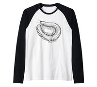 Milpiés gigantes, invertebrados, terrarios de dibujo. Camiseta Manga Raglan