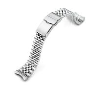 MiLTAT Super-JUB - Correa de reloj compatible con Orient Mako 40 316L de acero inoxidable de 20 mm