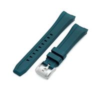 MiLTAT Wheels FKM - Correa de reloj de goma compatible con Orient Kamasu, liberación rápida, 22 mm, color verde