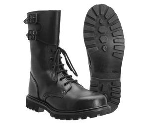 Miltec - Botas militares de piel, del ejército francés, (negro), 45