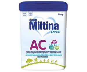 Miltina Expert ® AC, leche especial para bebés, en caso de trastornos digestivos, cólicos y estreñimiento, 800 g