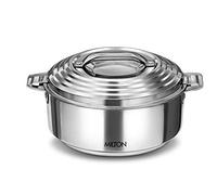 Milton Cacerola de acero inoxidable aislada Galaxia 1500 | 50 onzas| 1,58 cuartos Cuenco térmico para servir, mantiene la comida caliente y fría durante largas horas (Plata, 1500 ml | 6.34 tazas)