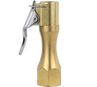 Milton EZ-Lock™ - Portabrocas de aire recto de latón resistente, 175 PSI, flujo abierto