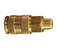 Milton S-765 Acoplador macho Hi-Flo Pro estilo V, latón, 1 unidad (paquete de 1)