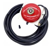 Milton's Bells Red Original - Kit de timbre de entrada con manguera de señal de 50 pies para alarmas de entrada residenciales o industriales
