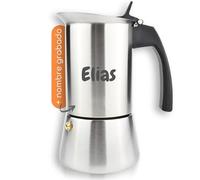 Milu® cafetera espresso personalizada con grabado idea de regalo inauguración de la casa regalo Día de la Madre empleados Navidad cumpleaños mujeres (Negro, 200ml (4 tazas sin inducción) + Grabado)