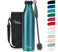 Milu Termo Botella de Agua 500ml, 750ml, 1l - Acero Inoxidable - Aislamiento de Vacío de Doble Pared - Libre BPA (Verde, 1000ml)