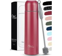 Milu Termo de café 500ml, 750ml, 1l - Botella térmica aislada, Frasco de Vacío de Acero Inoxidable, Sin BPA - Doble Pared Aislamiento al Vacio - 100% a prueba de fugas (Berry, 1000 ml)