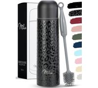 Milu Termo de café 500ml, 750ml, 1l - Botella térmica aislada, Frasco de Vacío de Acero Inoxidable, Sin BPA - Doble Pared Aislamiento al Vacio - 100% a prueba de fugas (Black Leopard, 750 ml)