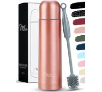 Milu Termo de café 500ml, 750ml, 1l - Botella térmica aislada, Frasco de Vacío de Acero Inoxidable, Sin BPA - Doble Pared Aislamiento al Vacio - 100% a prueba de fugas (Oro rosa, 500 ml)