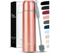 Milu Termo de café 500ml, 750ml, 1l - Botella térmica aislada, Frasco de Vacío de Acero Inoxidable, Sin BPA - Doble Pared Aislamiento al Vacio - 100% a prueba de fugas (Oro rosa, 1000 ml)