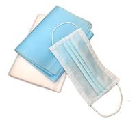 MILUCE - Tela no tejida antivaho impermeable a prueba de polvo y derretimiento desechable, kit de material de tres capas transpirable y amigable con la piel