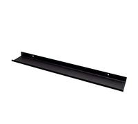 MILUKA Estanteria Pared Negra 110 cm de Larga - Estante para Cuadros, Marcos, Fotos y Libros - Balda Pared Flotante Metálica, Salon, Dormitorio, Pasillo, Baño, Cocina, Oficina, (1, Negro)