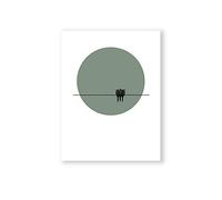 MILUKA Láminas Decorativas para enmarcar colección Birds AT Sunset | Póster Pájaros Relajante Better Together | Varios Tamaños (Sin Marco, 20 x 30 cm)