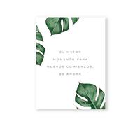 MILUKA Láminas para enmarcar colección Mensajes | Comienzos | Tamaño (30 x 40 cm)