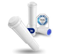 MILUX® Jura - Cartucho de filtro de repuesto para filtro de agua Claris White (3 unidades, certificado TÜV), filtro Jura para cafeteras automáticas sin BPA ni sustancias nocivas, filtro de cal