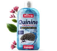 Milva Champú para el Crecimiento del Cabello Con Extracto de Quinina | Antipérdida de 500 ml para Mujeres y Hombres | Natural para Engrosamiento del Cabello Fino | Tratamiento