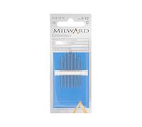 Milward - Agujas de Bordado, tamaños 5 - 10, Pack de 16