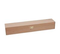 Milward Caja para alfileres de tejer - Madera de haya de primera calidad - Almacenamiento seguro para agujas y accesorios - 43,5 x 7 x 8 cm